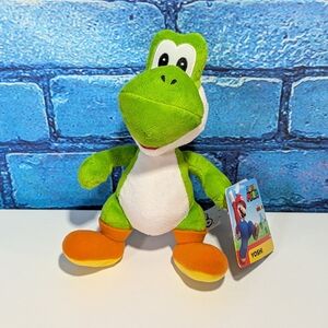 Brand New JAKKS Pacific Super Mario Bros. Small Plush Toy Stuffed Animal Yoshi